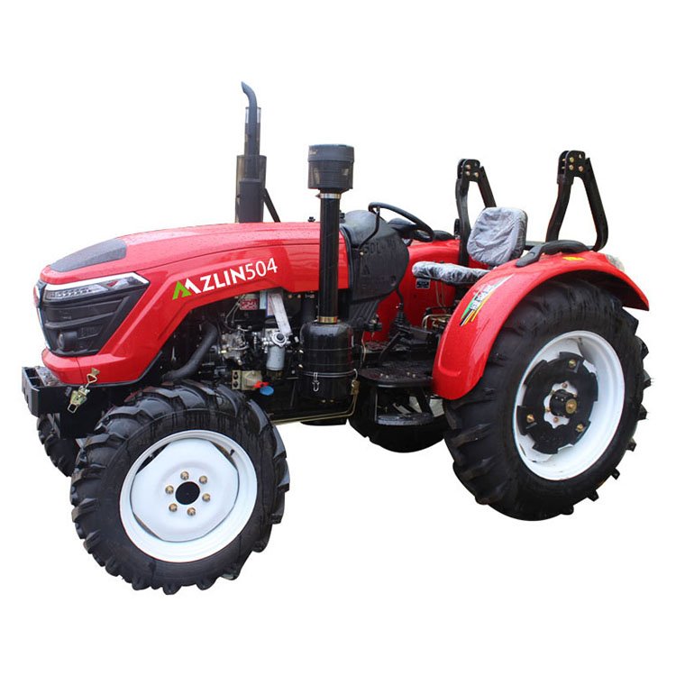 New Condition 4x4 Wheel 4wd Mini Farm Tractor 80hp Diesel Fuel 60hp Rated Power 50hp Core Motor Garden Agriculture Use