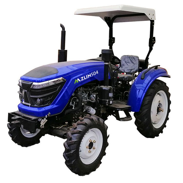 New Condition 4x4 Wheel 4wd Mini Farm Tractor 80hp Diesel Fuel 60hp Rated Power 50hp Core Motor Garden Agriculture Use