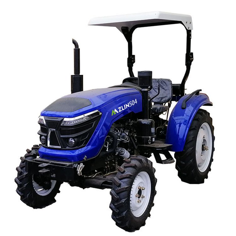 New Condition 4x4 Wheel 4wd Mini Farm Tractor 80hp Diesel Fuel 60hp Rated Power 50hp Core Motor Garden Agriculture Use