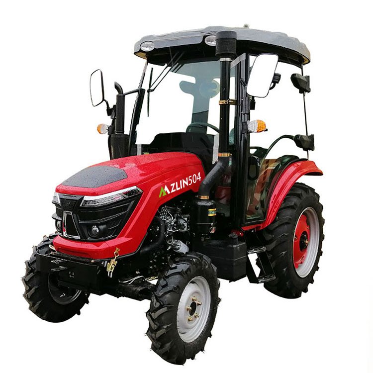 New Condition 4x4 Wheel 4wd Mini Farm Tractor 80hp Diesel Fuel 60hp Rated Power 50hp Core Motor Garden Agriculture Use