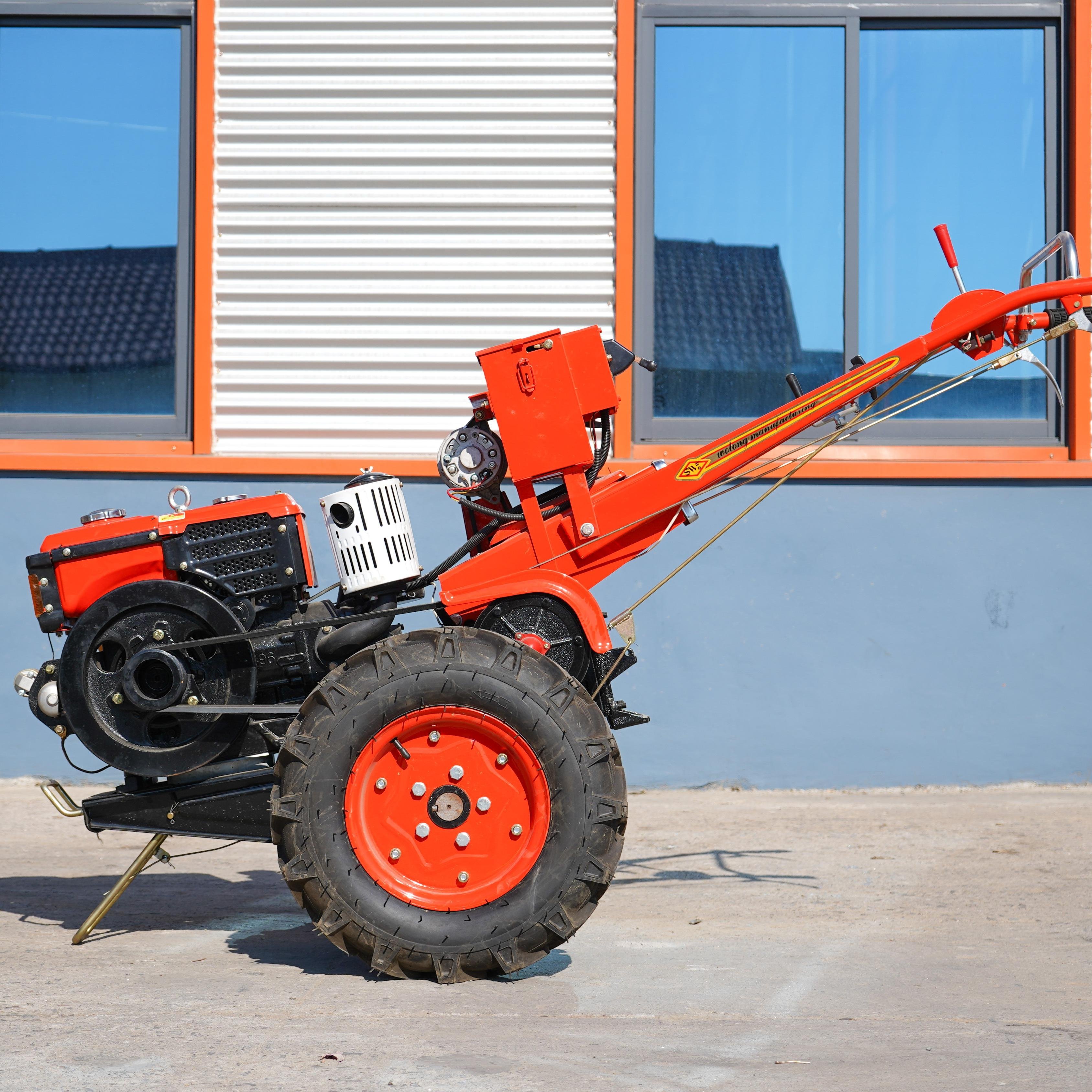 China New 8hp Power Tiller Walking Tractor Cultivators 2 Wheel Walking Tractor South Africa Paddy and Dry Field Plow Machine