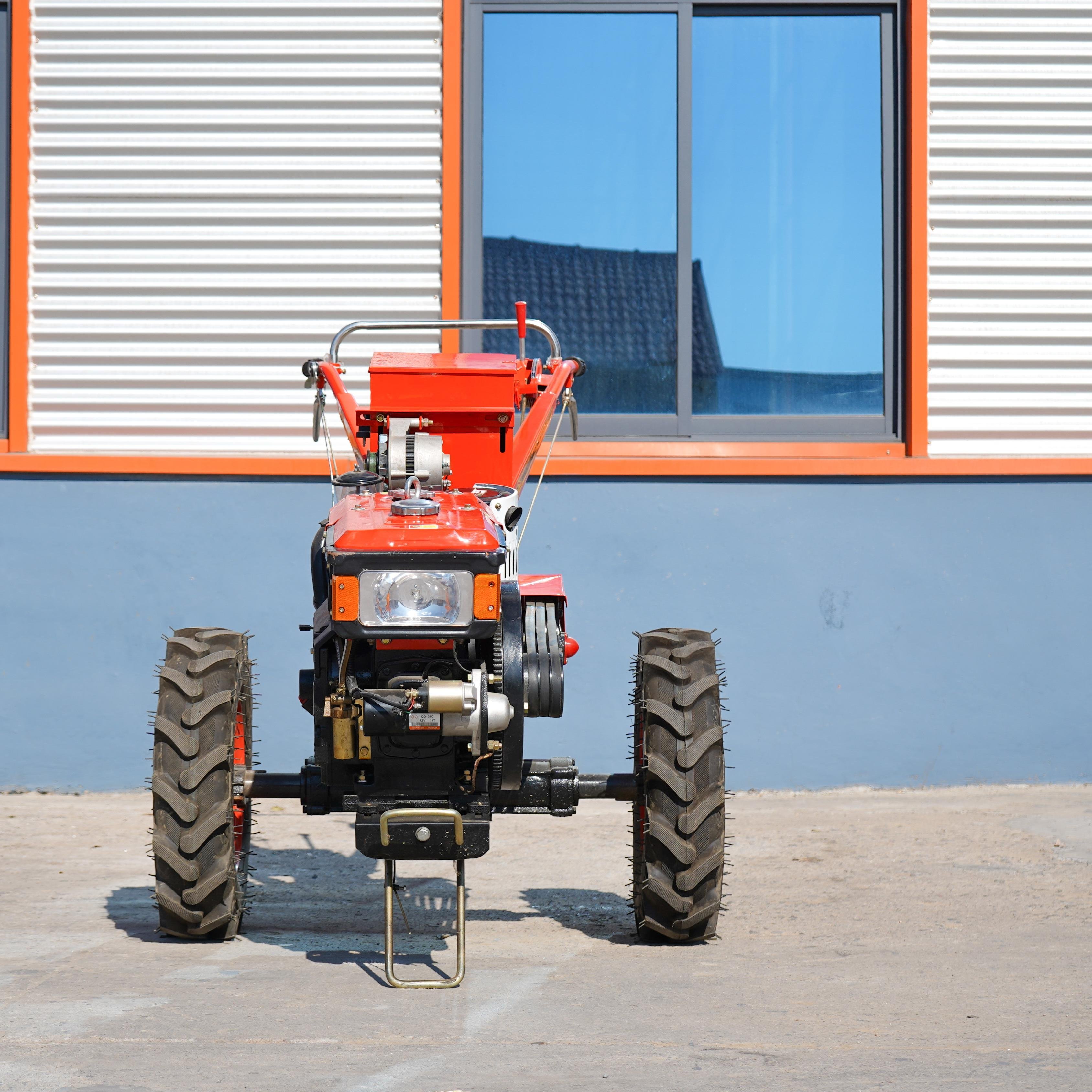China New 8hp Power Tiller Walking Tractor Cultivators 2 Wheel Walking Tractor South Africa Paddy and Dry Field Plow Machine