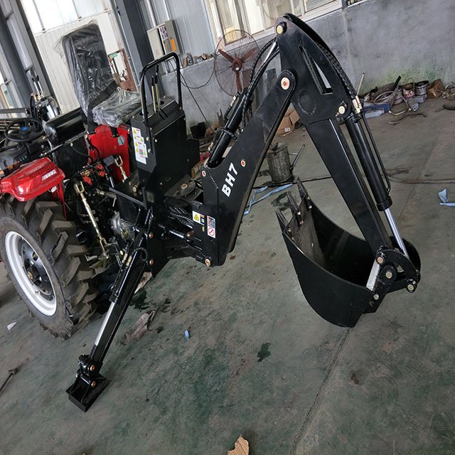 Agricultural Used Mini Tractor 4*4wd with Front End Loader and Backhoe From China Factory Supply