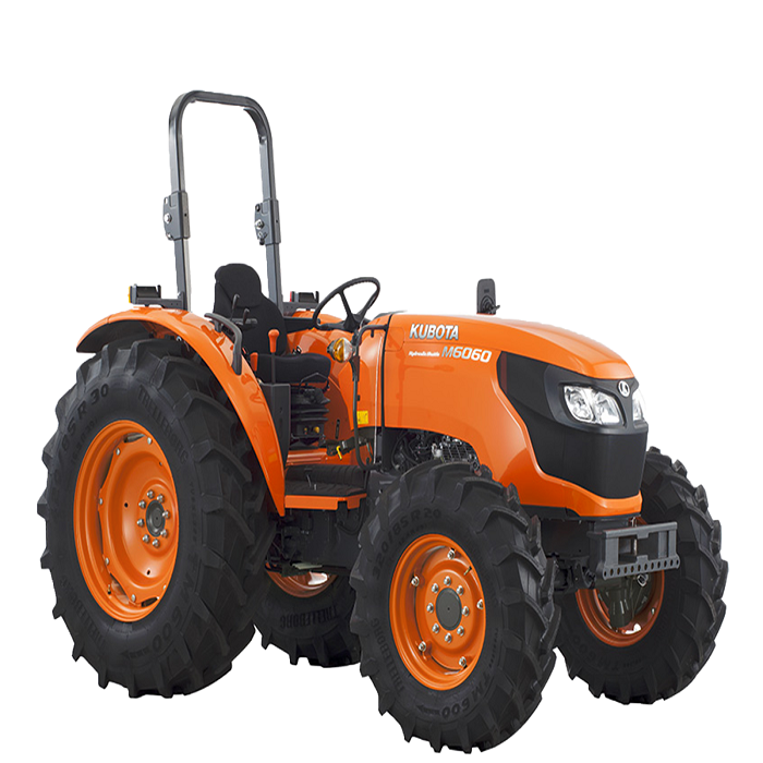 Kubota 60hp 4wd Used Kubota L6060 Best 4x4 Wheels Agricultural 4 Cylinder Diesel Engine Farm Tractors