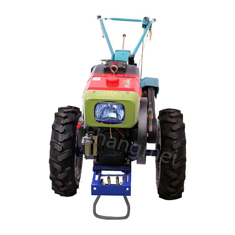 Guangzhou 11hp Two-Wheel Walking Farm Tractor with Plough 10hp Hand Tractor 2WD Engine Motor and Gearbox Components