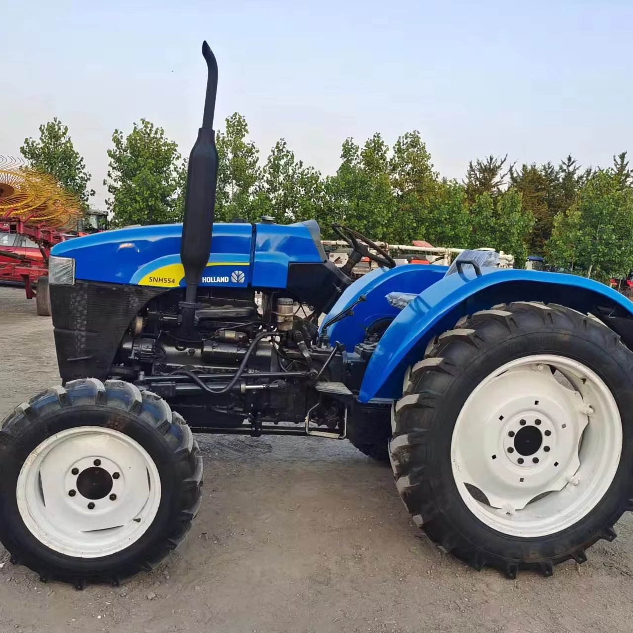 Used/second Hand Farm Wheel Tractors New Holland SNH554 55HP 4x4wd Agricultural Machinery Front End Loader