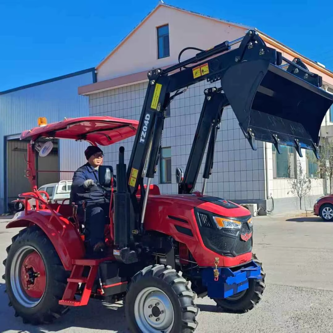 CE COC Approved 60HP 4WD 4x4 Tractor Loader with Front End Loader New Diesel Farm Machine Equipment Wheel Drive for Agriculture