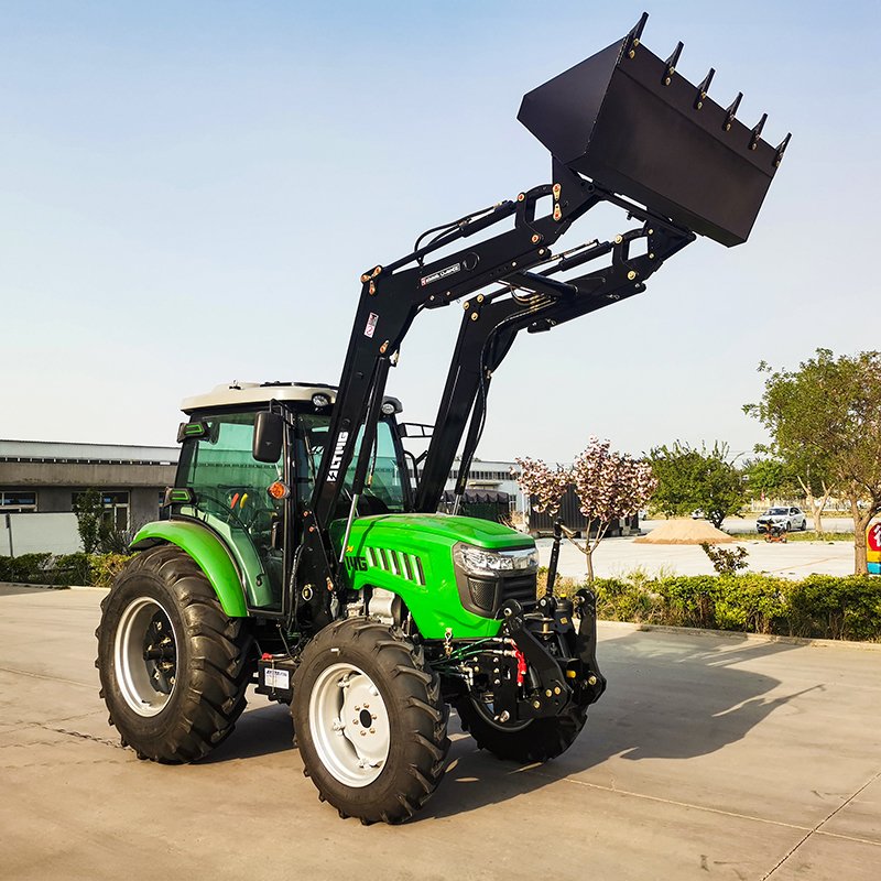 LTMG Hot Sale Farm Tractor 50HP 60HP 70HP Chinese Engine 4WD Wheel Agricultural Machine Tractor With Enclosed Cabin