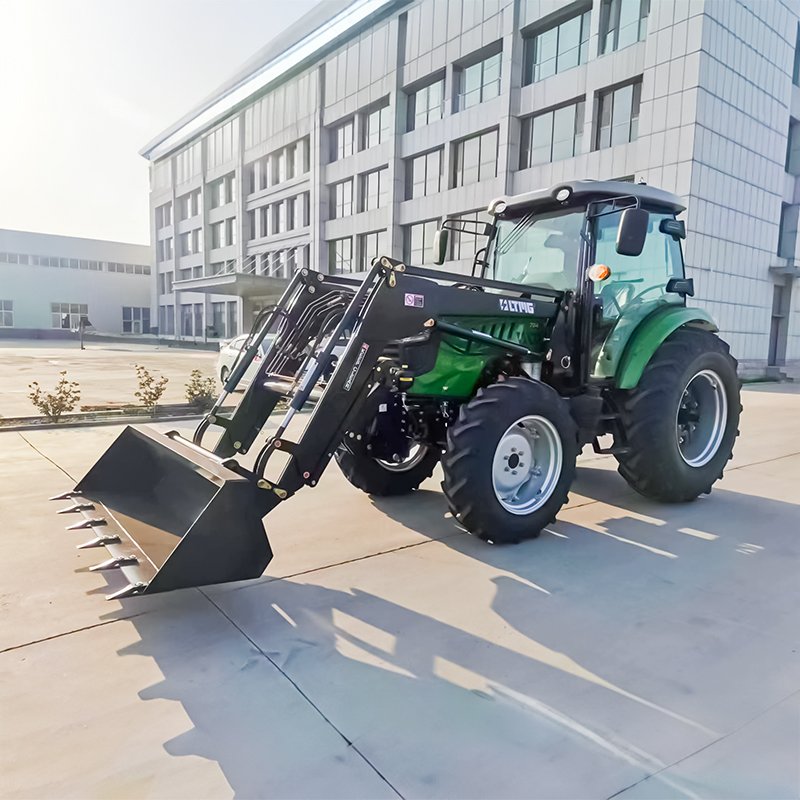 LTMG Hot Sale Farm Tractor 50HP 60HP 70HP Chinese Engine 4WD Wheel Agricultural Machine Tractor With Enclosed Cabin