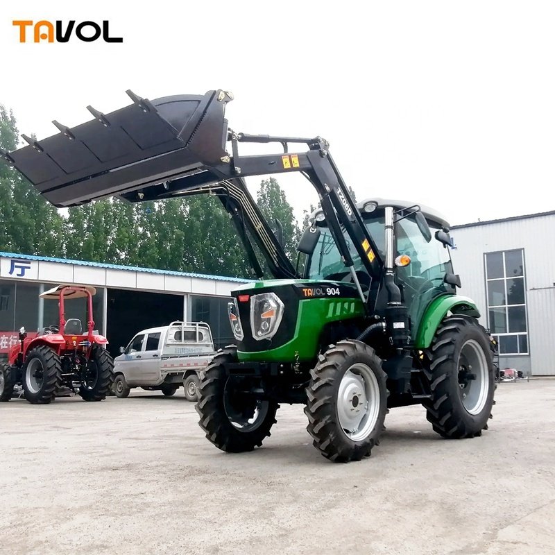 Cheap Chinese Tractor Tavol Tractor 80hp 90hp 100hp 110hp Farm Cab Agriculture Equipment