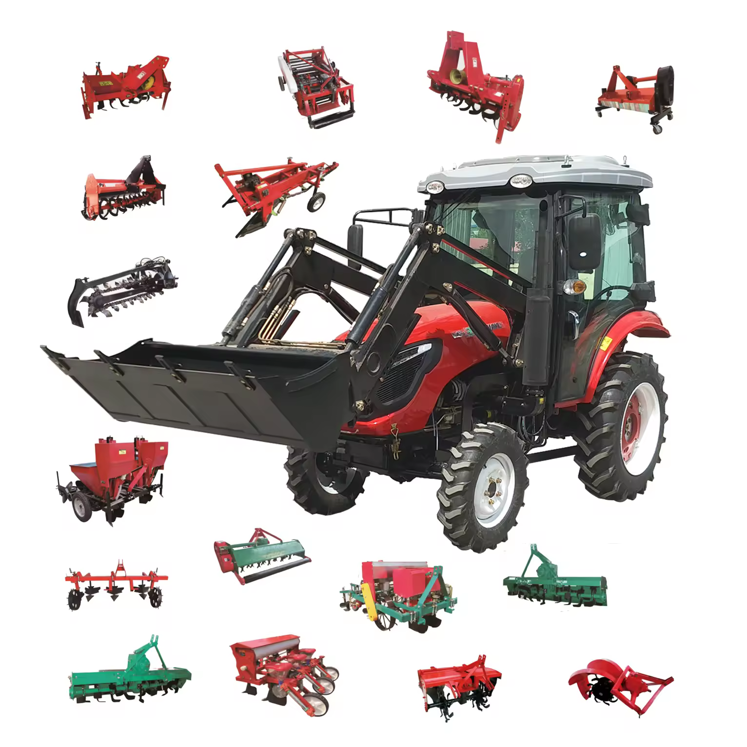 Farm Tractors Cheapest 4WD 4x4 50hp 80hp 120hp 160hp 180hp Farm Tractors CE EPA Agriculture Tractor in American