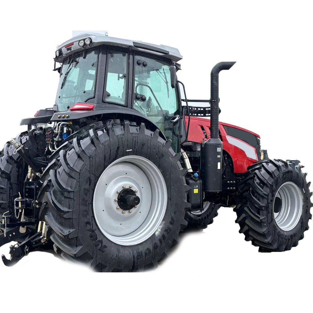Top-Rated 200-300 HP Agriculture Farm Wheel Tractor Large Heavy 4WD Machine Powerful Trailer New Condition China's Best Russia