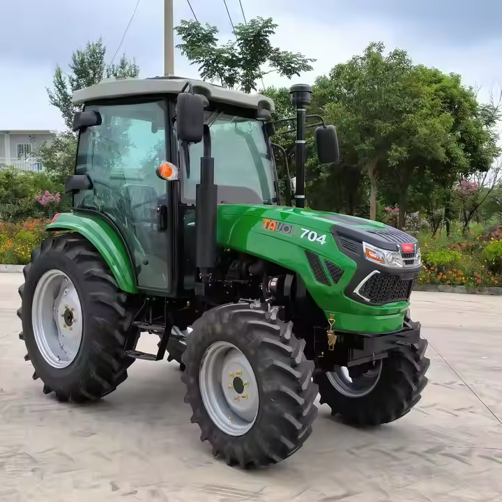 China Tractor Brands Tavol Mini YTO 4 Cylinder diesel Engine 704 70hp Small Garden Tractor with Radial Tires