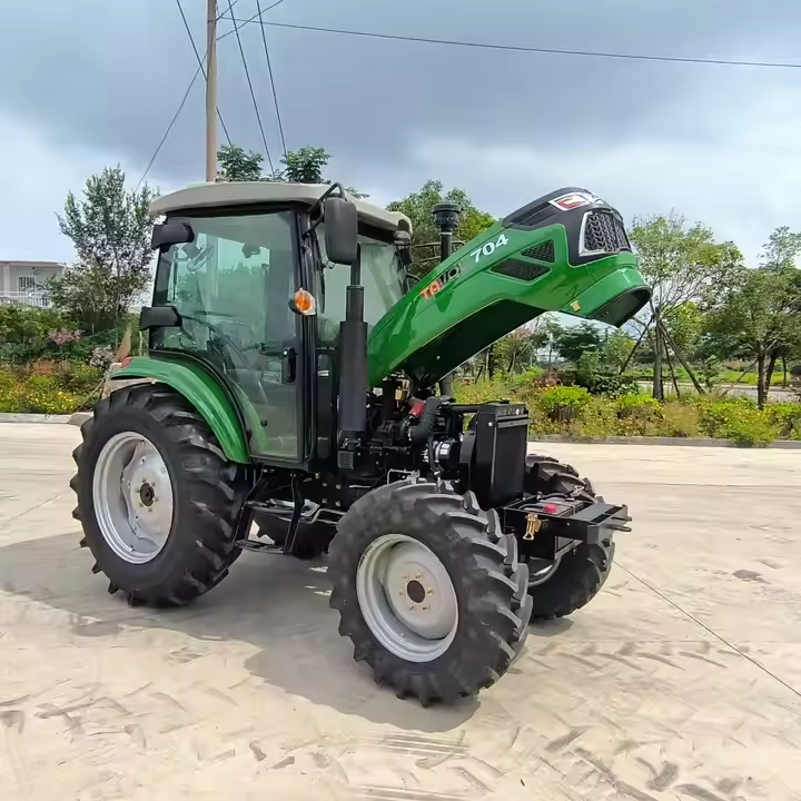 China Tractor Brands Tavol Mini YTO 4 Cylinder diesel Engine 704 70hp Small Garden Tractor with Radial Tires