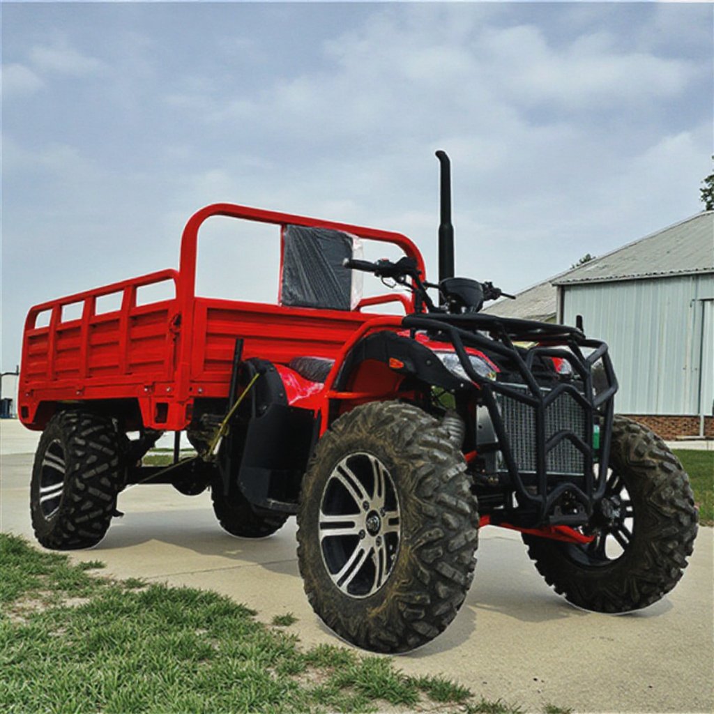 4X4 2-Wheel Drive ATV for Agriculture Cargo Farm ATV with Trailer for Farm Use