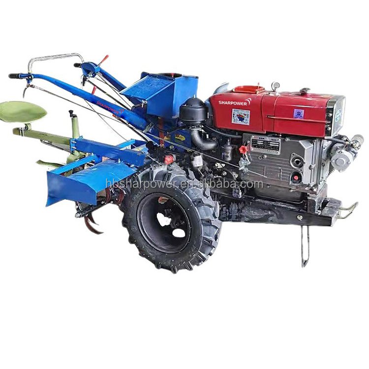 SHARPOWER Ploughing Tiller Machine Agricultural Hand Held Walking Tractor Prices South Africa