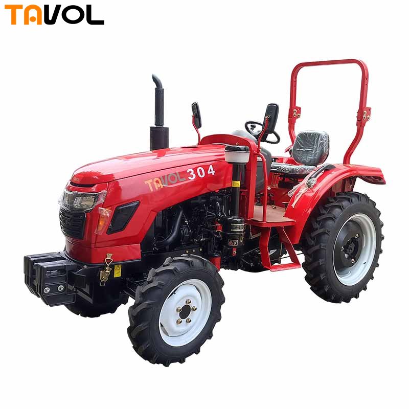 Tavol Agriculture Greenhouse Orchard Wheel Tractor With Anti-rolling Frame 4*4 50HP 4 WD Mini Tractor