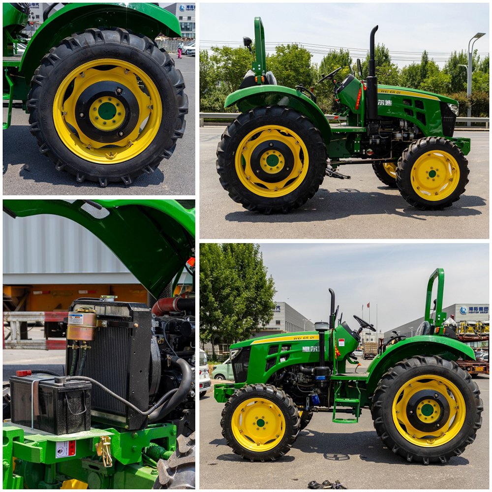 25-200hp Compact 4WD Mini Farm Tractor 4x4 Agriculture Wheel Traktor for Farming