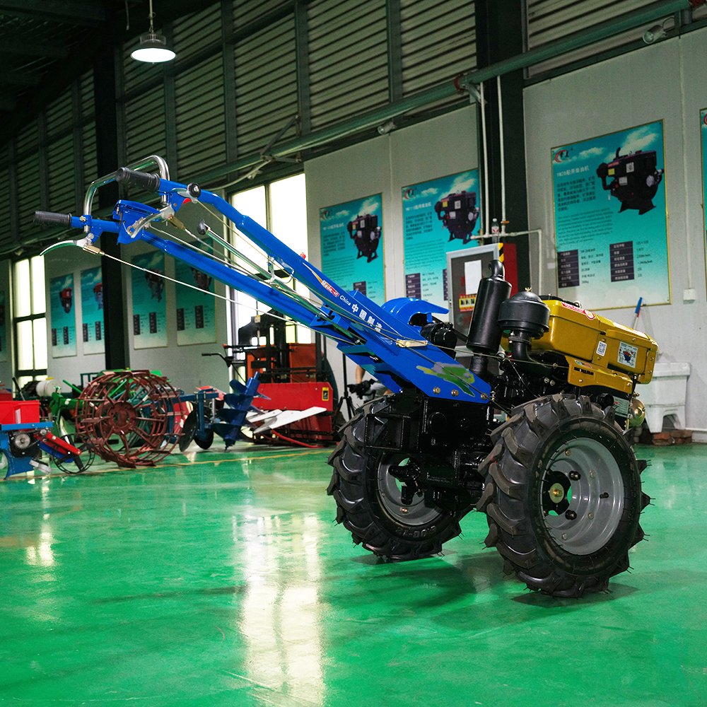 New Two Wheel Drive Walking Farm Tractor Low Price Multifunctional Double Price Clutch Hand Walking Tractor