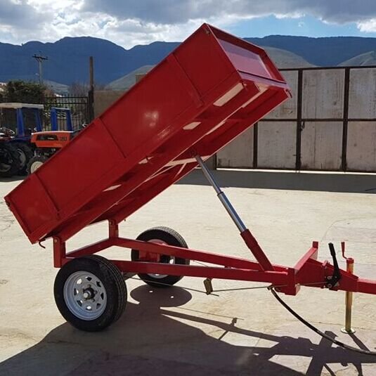 Mini 1T Two-Wheel Tractor With 1000Kgs Tipper Trailer