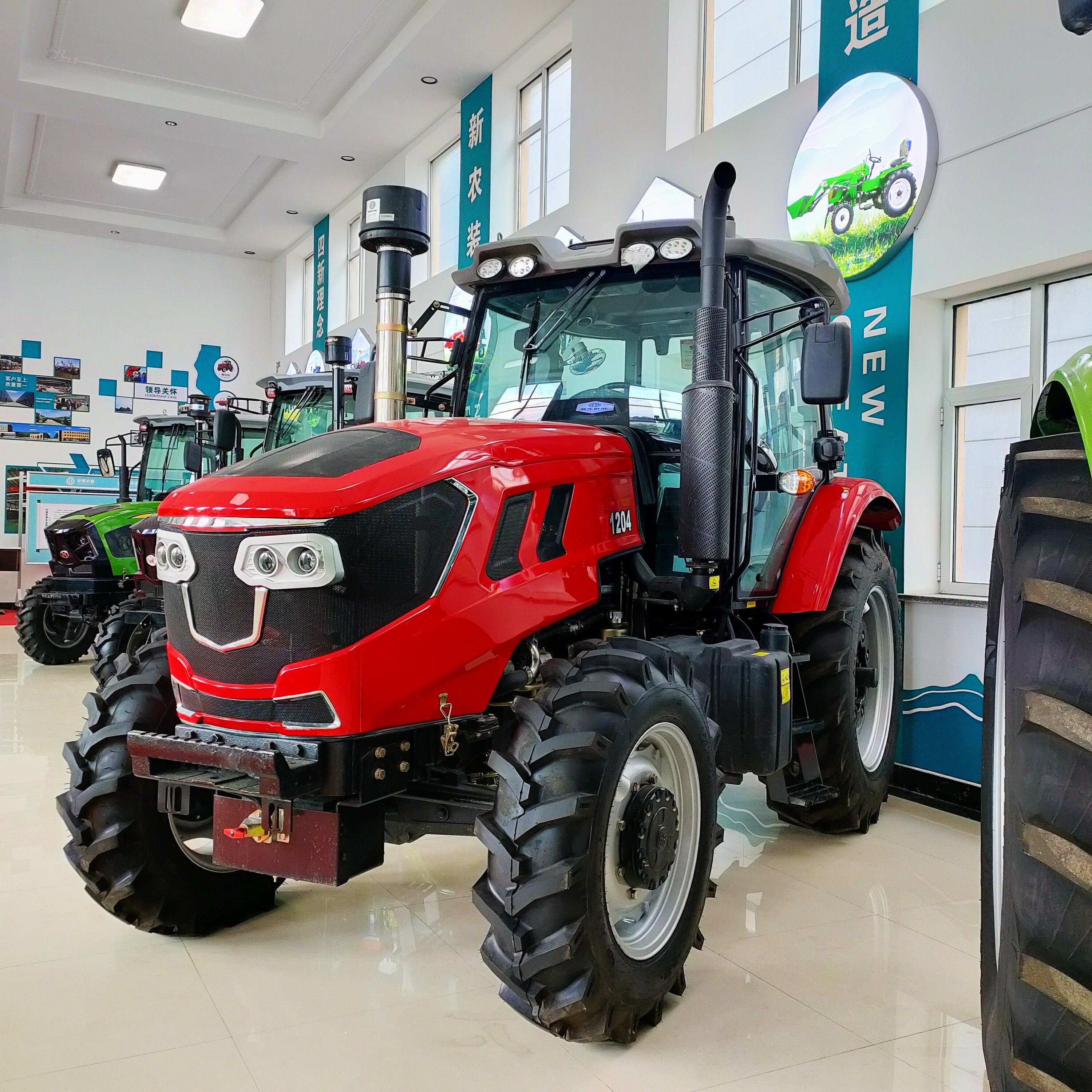China Cheap 50hp 60hp 70hp 80hp 90hp 100hp 120hp 160hp 180hp 4wd Front End Loader Farm Agricultural Tractor with Front
