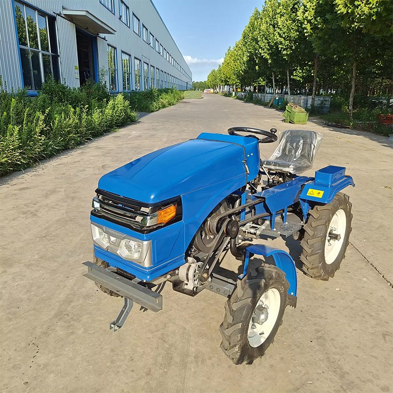 China 15hp Lawn Mower 4x4 Small Tractor With Front End Loader Backhoe Tractors Trucks Agriculture Mini Farm Tractor