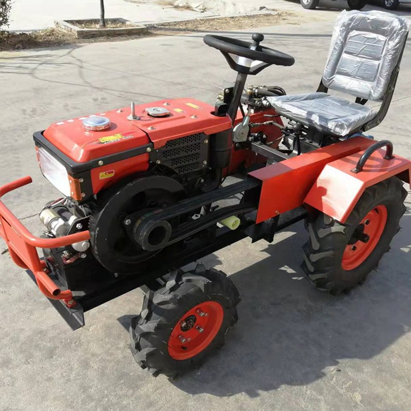 12hp 15hp 18hp Mini Tractor Power Tiller Four Wheel Tractor with Cultivator