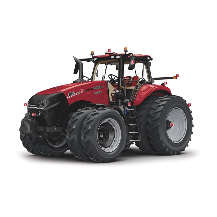 Case IH 70HP Used Agricultural Tractor Wholesale Price Walking and Wheel Types with Engine Pump and Gearbox-for Farms