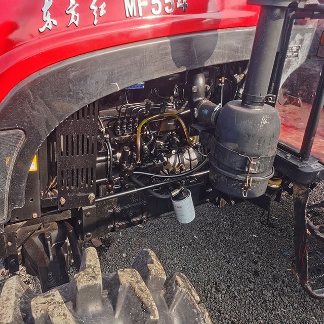 Used/second Hand/new Tractor MF554 4x4wd Farming Equipment Agricultural Machinery with Front Loader Backhoe 55hp
