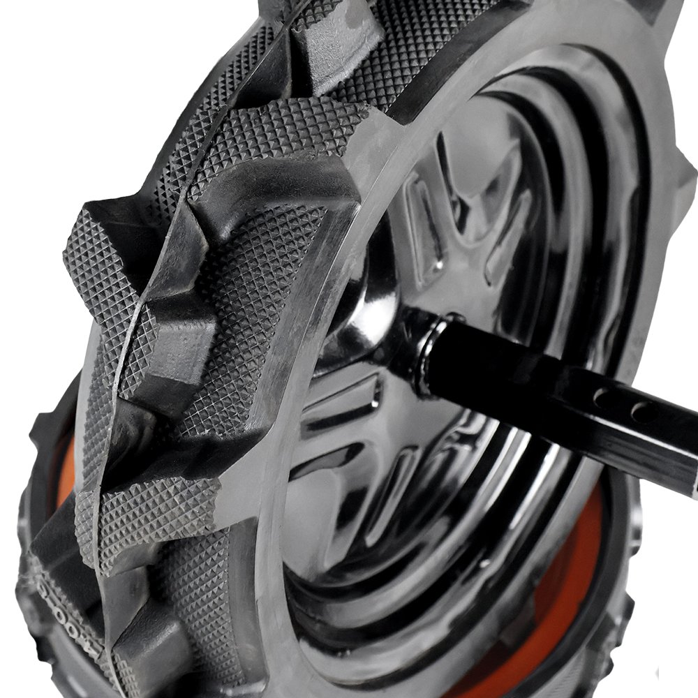 Agricultrure Electric Power Construction Commonly Used Flat Free Tire Pu Foam Wheel 4.00-8 Mini Tiller Farm Agricultural Tractor