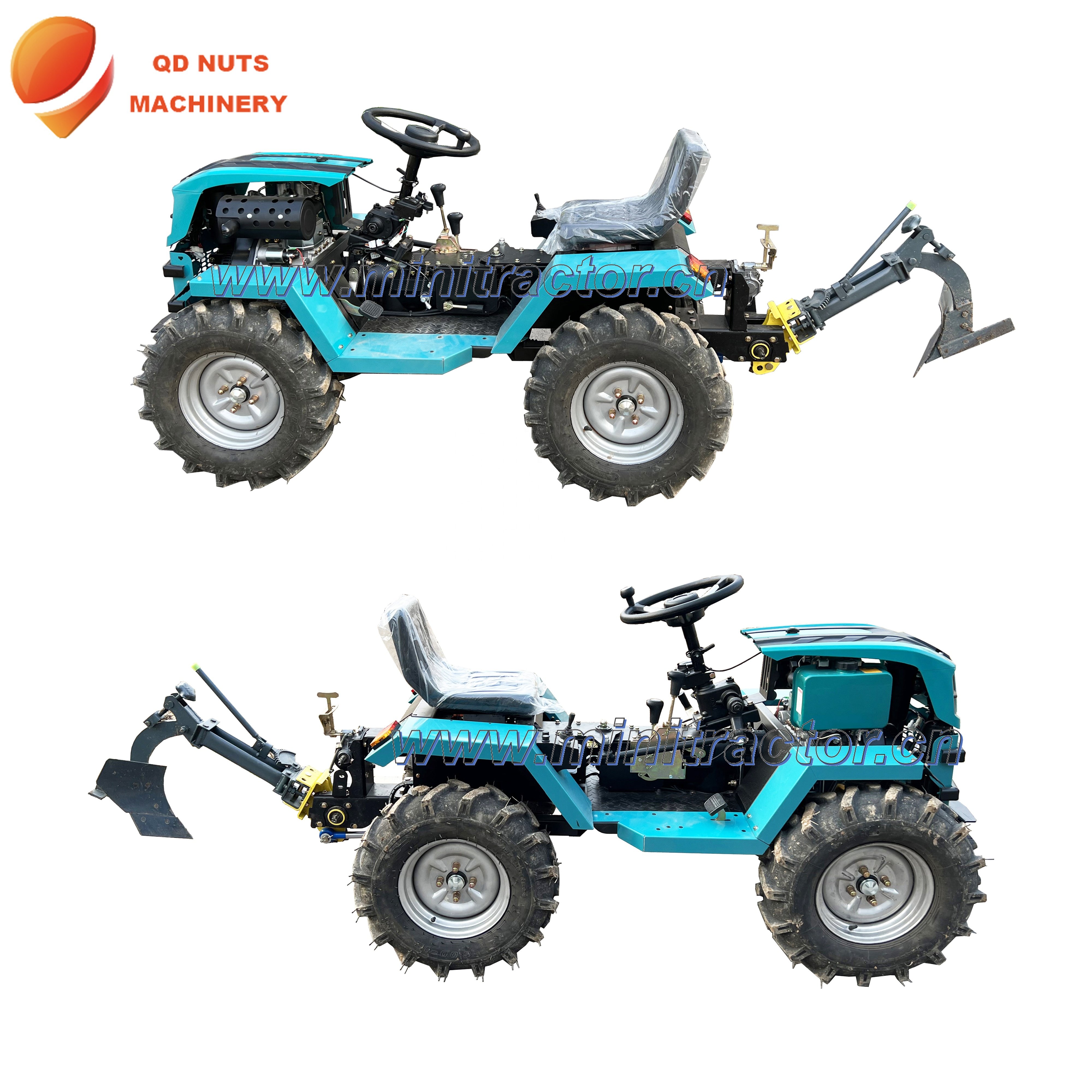 Multifunction Agricolas 4wd Farmer Tractores Compact Agriculture Tractor Small Farm Agriceltural 4x4 Mini Farming Tractors