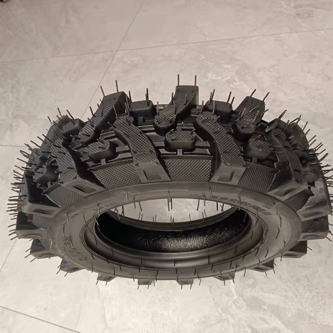 High Rubber Conten Twarranty 5.00-12 Herringbone Pattern Reinforced Tire for Walking Tractor