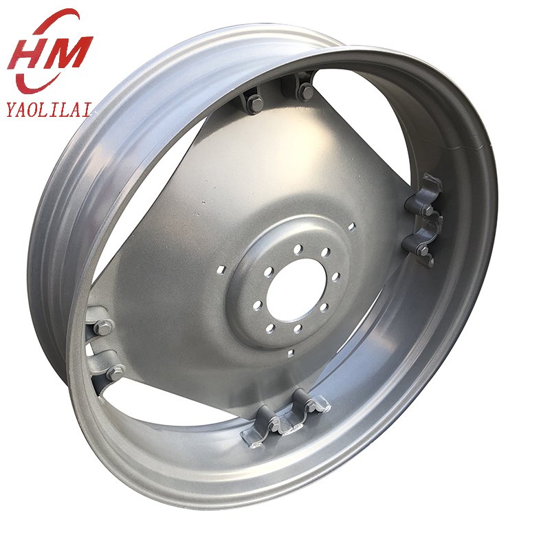 W10x38 Agriculture Equipment Kubota Front Rear Farm Tractor Wheels and Hub Tires With Rims Lug for Adjustment for 11.2-38