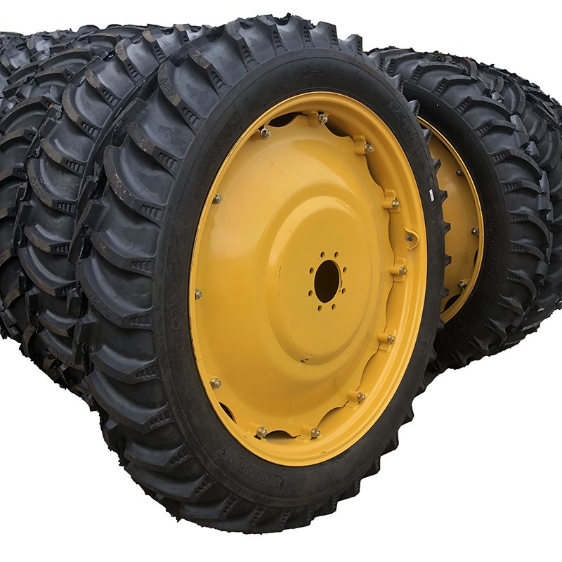 W10x38 Agriculture Equipment Kubota Front Rear Farm Tractor Wheels and Hub Tires With Rims Lug for Adjustment for 11.2-38