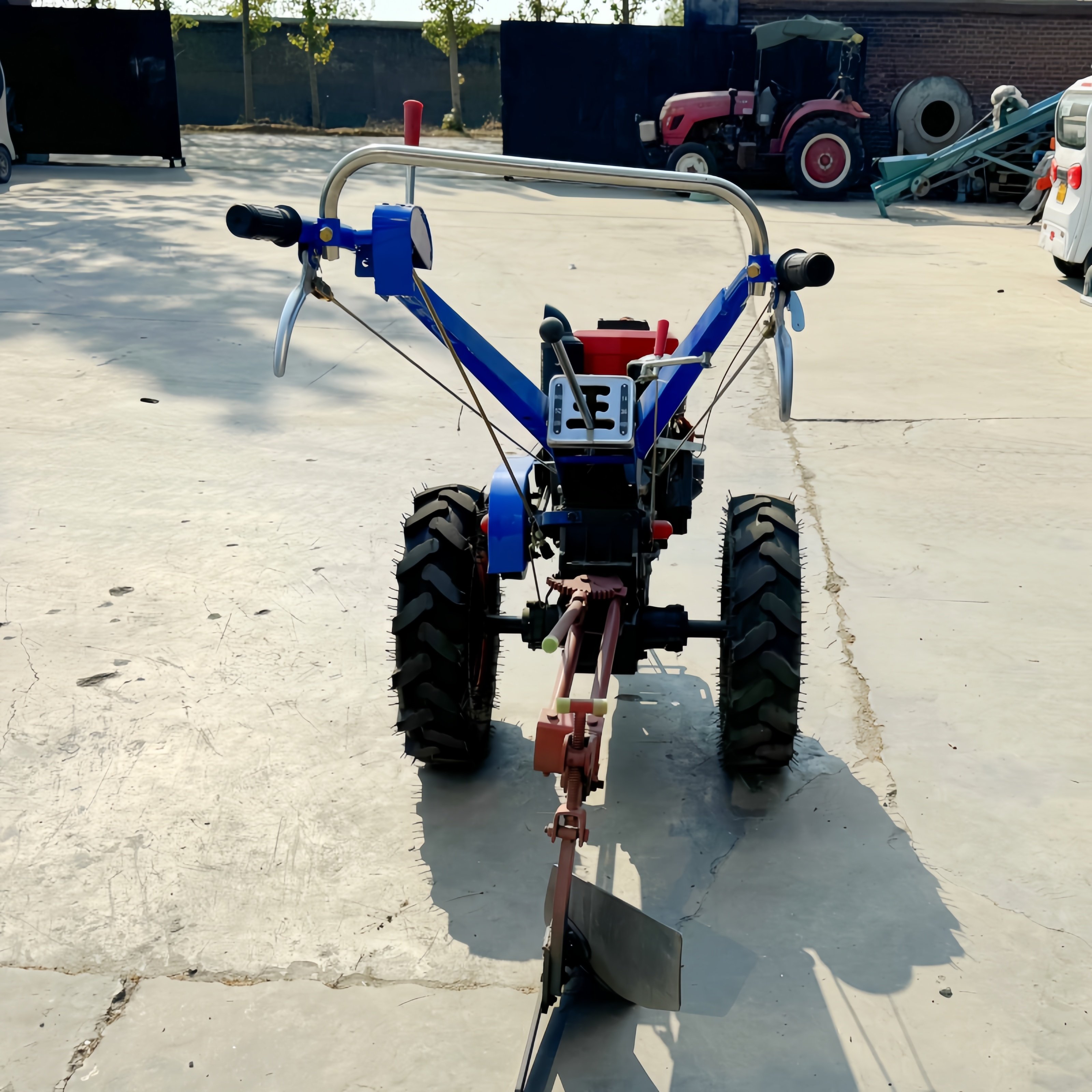 Walking Tractor 2 Wheel Drive Mini Farm Agriculture Plough TractorDiesel Farm Tractor Equipment Agricultural Mini Tractores