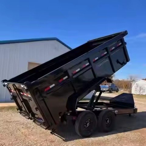 Super Condition Quality 4-Wheel 3-10 Ton Agriculture Farm Trailer 2-Wheel Hydraulic Dump Tractor Trailer for Sale