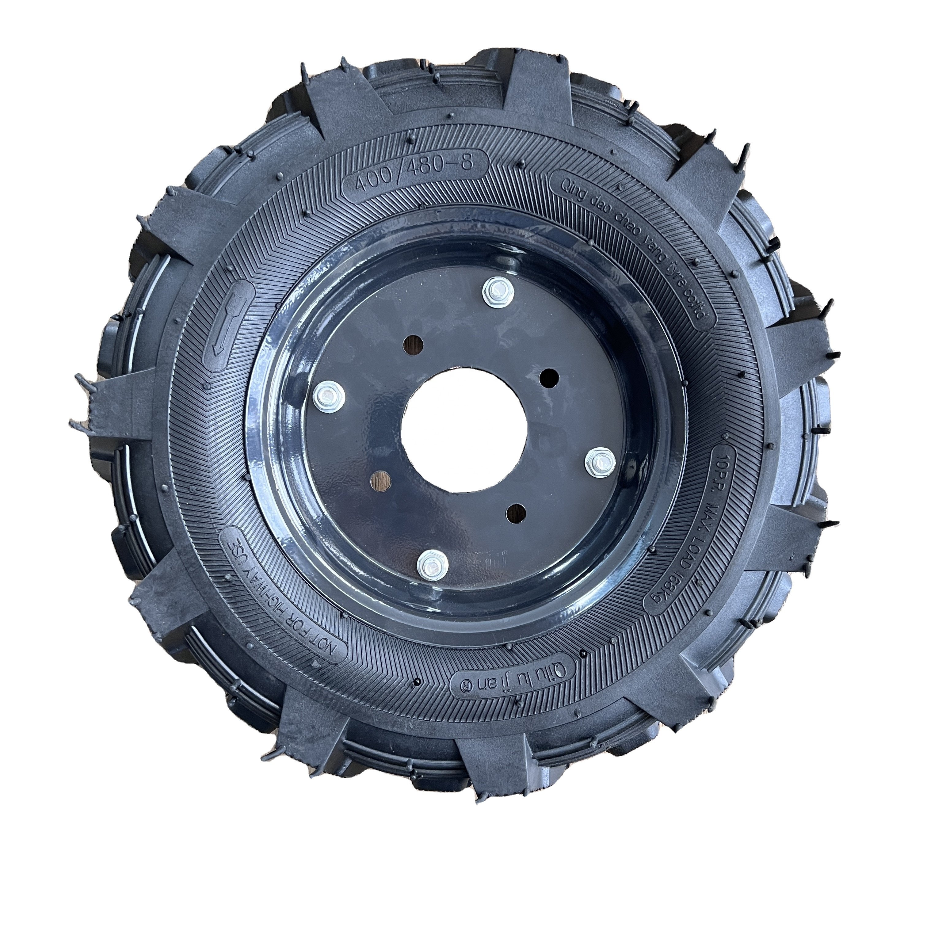 New 16-Inch Farm Tractor Tire 4.00-8 Industrial Agricultural Wheel R1 400-8 Rubber and Metal Material