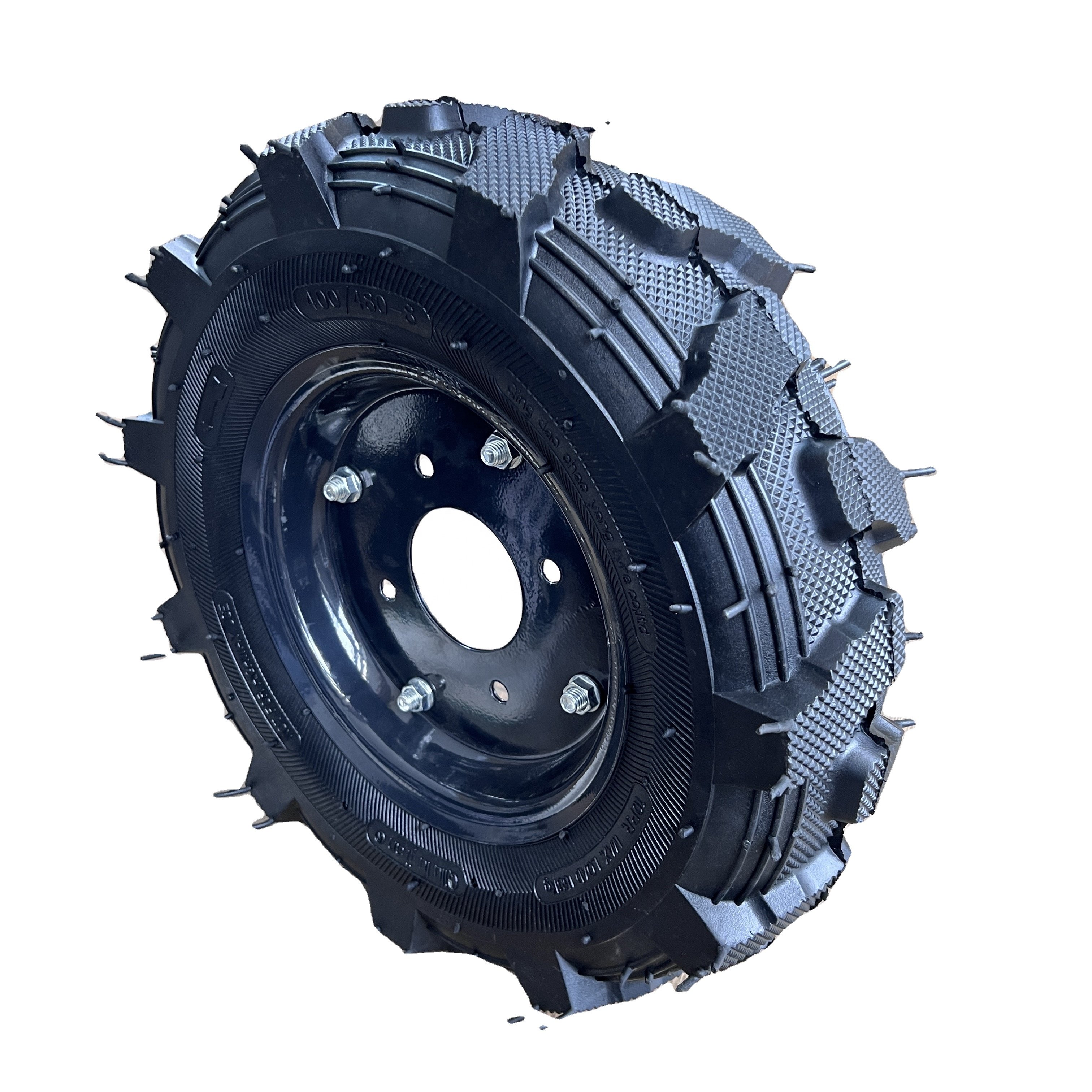 New 16-Inch Farm Tractor Tire 4.00-8 Industrial Agricultural Wheel R1 400-8 Rubber and Metal Material