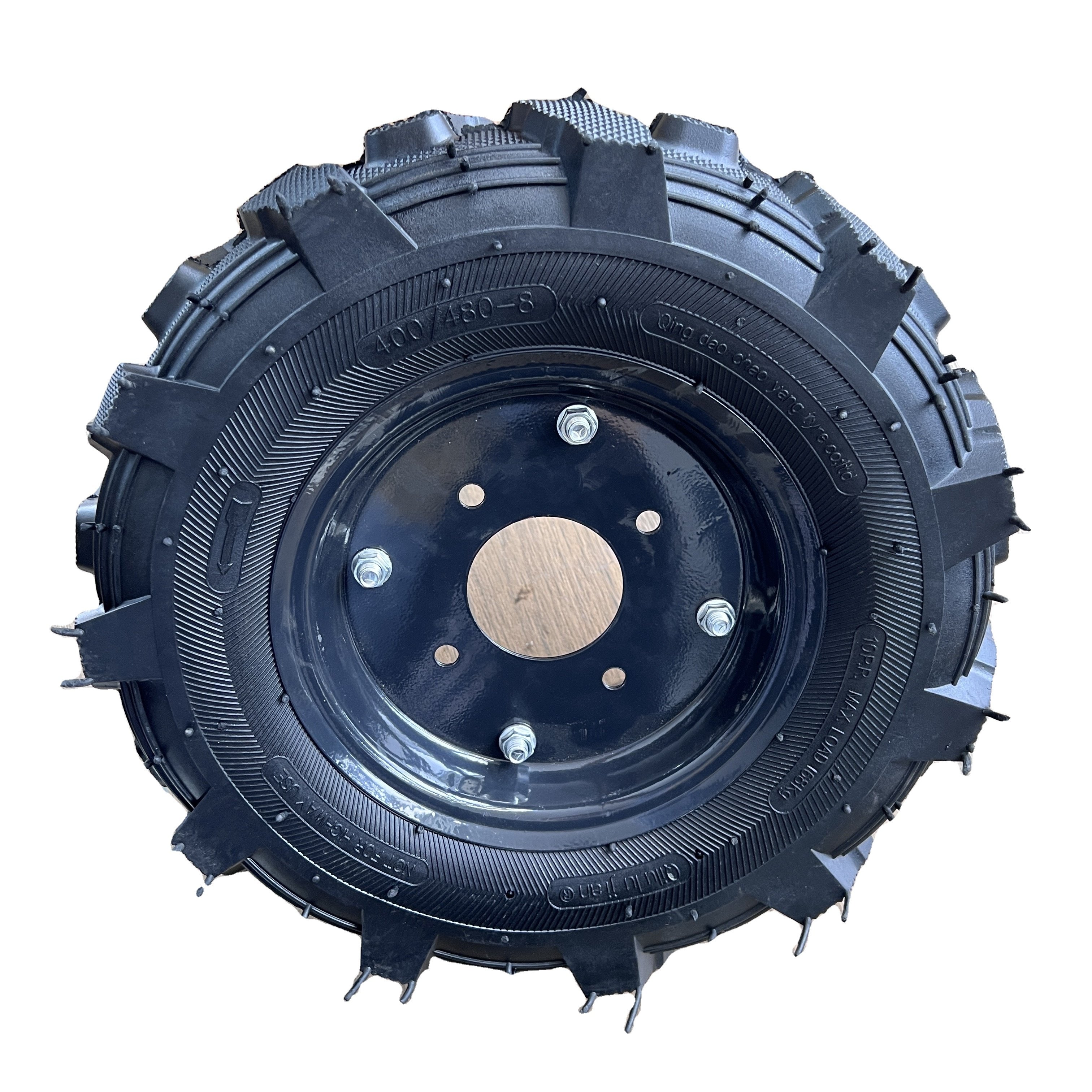 New 16-Inch Farm Tractor Tire 4.00-8 Industrial Agricultural Wheel R1 400-8 Rubber and Metal Material