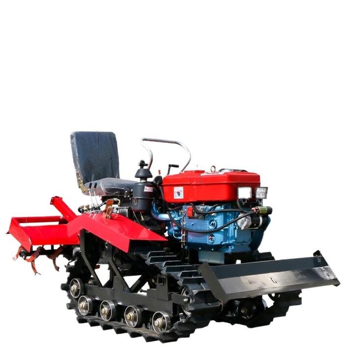 Cheap Price Mini Farm Tractors Agricultural Tracked Rotary Tiller Agricultural Machinery 25 HP Mini Crawler Tractor