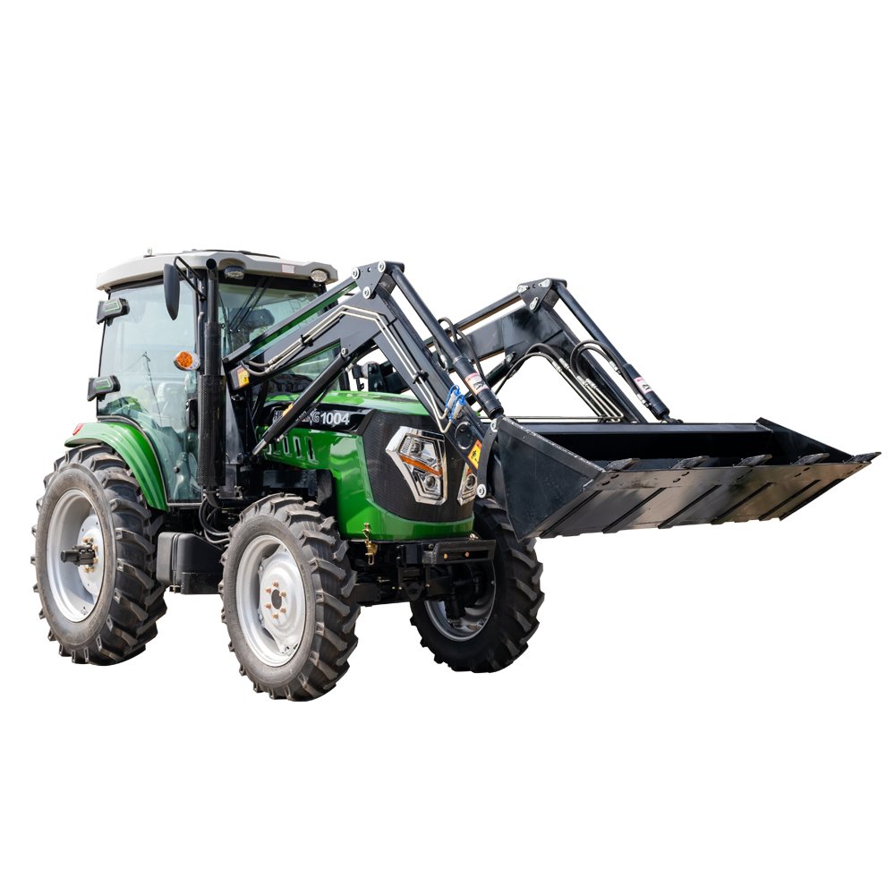 China Tractor Manufacturer 80HP 90HP 100HP 4WD Engine Wheel Small Garden Tractor/Agricultural Mini Farm Tractor with Cab