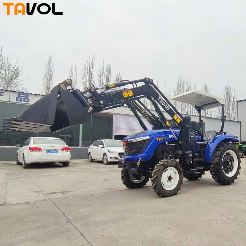 Taian Tractor Supplier Small Wheel Tractor 50hp 60hp 4x4 Sunshade Tractor for Farmer