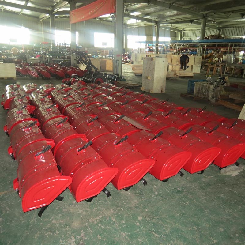 Rotary Hoes & Walking Tractors for Agriculture and Gardening, Reversible Offset Handles Enable Use of Multiple Attachments