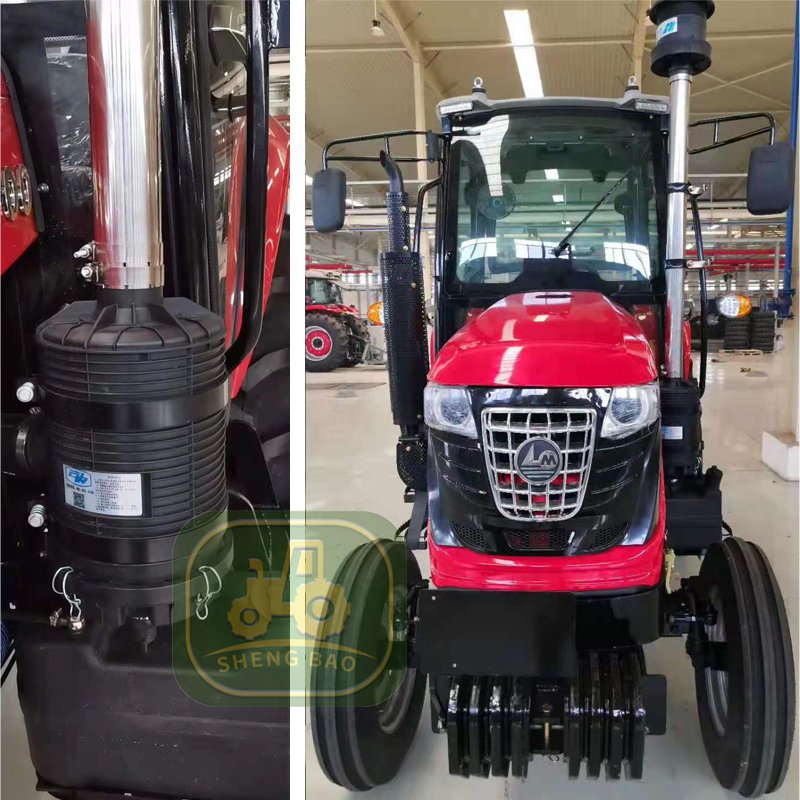 Cheap 75HP Agricultural Wheel Farming Tractors for Sale 754TB Diesel Power Engine Color Gear Steering Farm Machinery