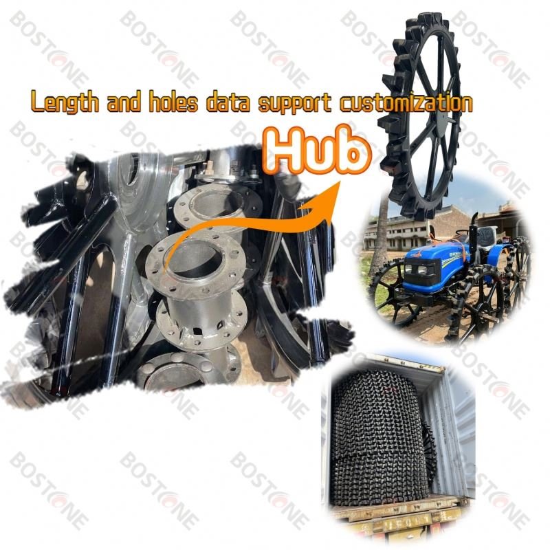 1800X100 1600*80Mm Agricultural Boom Sprayer Tractor Solid Iron Wheels
