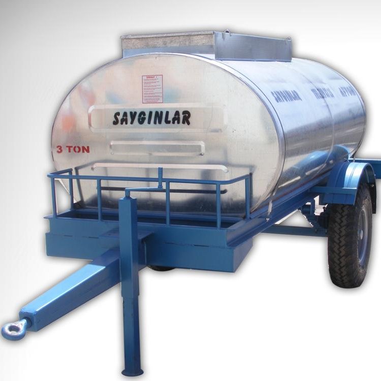 Tractor Mounted 3 Tones Farm Water Tank Trailer