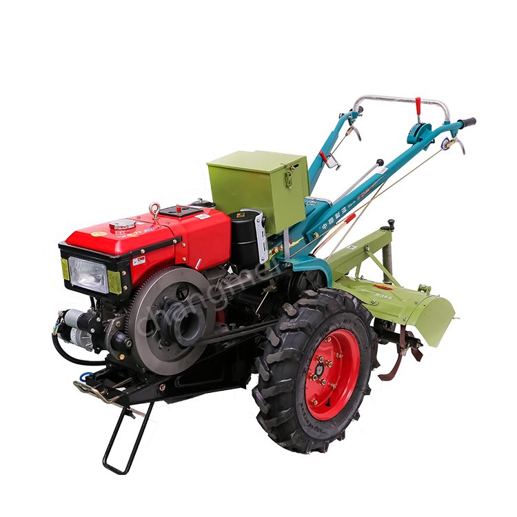 China 12HP Diesel Two-Wheel Walking Tractor with Rotary Tiller 13HP Farm Machinery Engine and Pump as Core Components Price