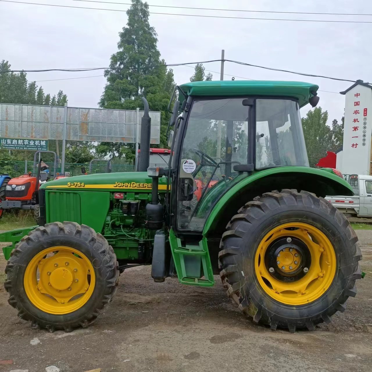 75hp Used Farm Tractor for Sale JohnN DEERE with Front Loader Disc Harrow Disc Plough Tiller