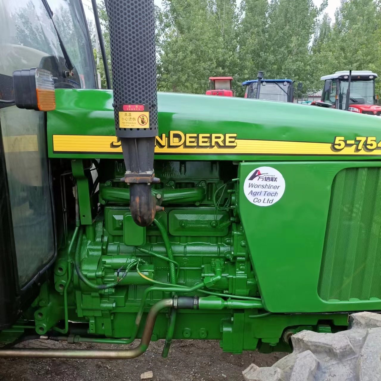 75hp Used Farm Tractor for Sale JohnN DEERE with Front Loader Disc Harrow Disc Plough Tiller