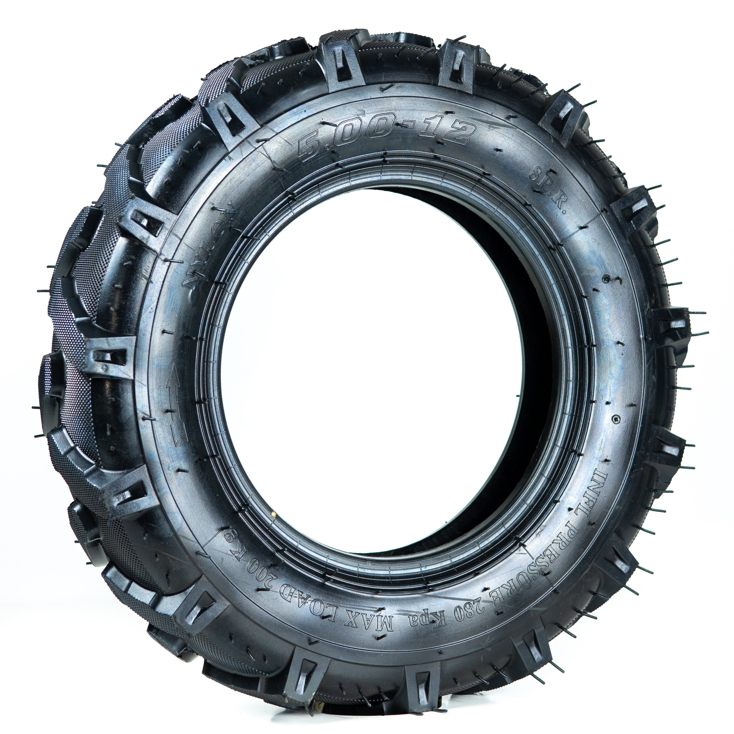 High Quality Warranty 5.00-12 Herringbone Pattern Mini Tractor Tiller Wheel